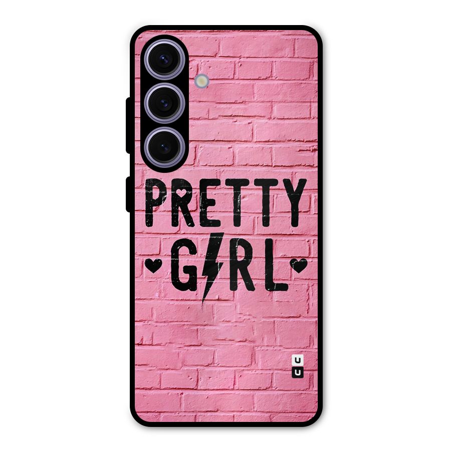 Pretty Girl Wall Metal Back Case for Galaxy S24