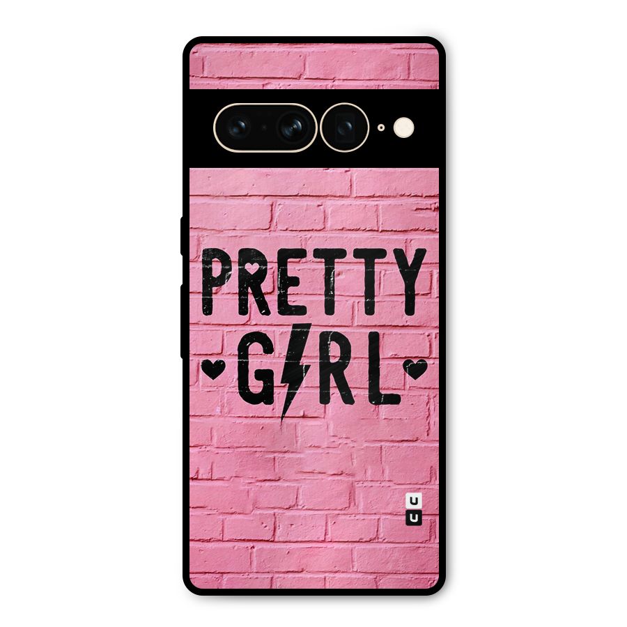 Pretty Girl Wall Metal Back Case for Google Pixel 7 Pro