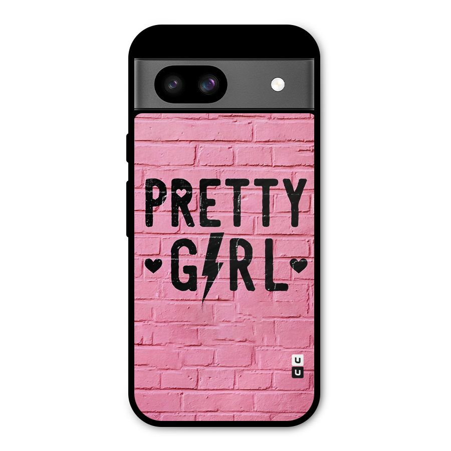 Pretty Girl Wall Metal Back Case for Google Pixel 8a