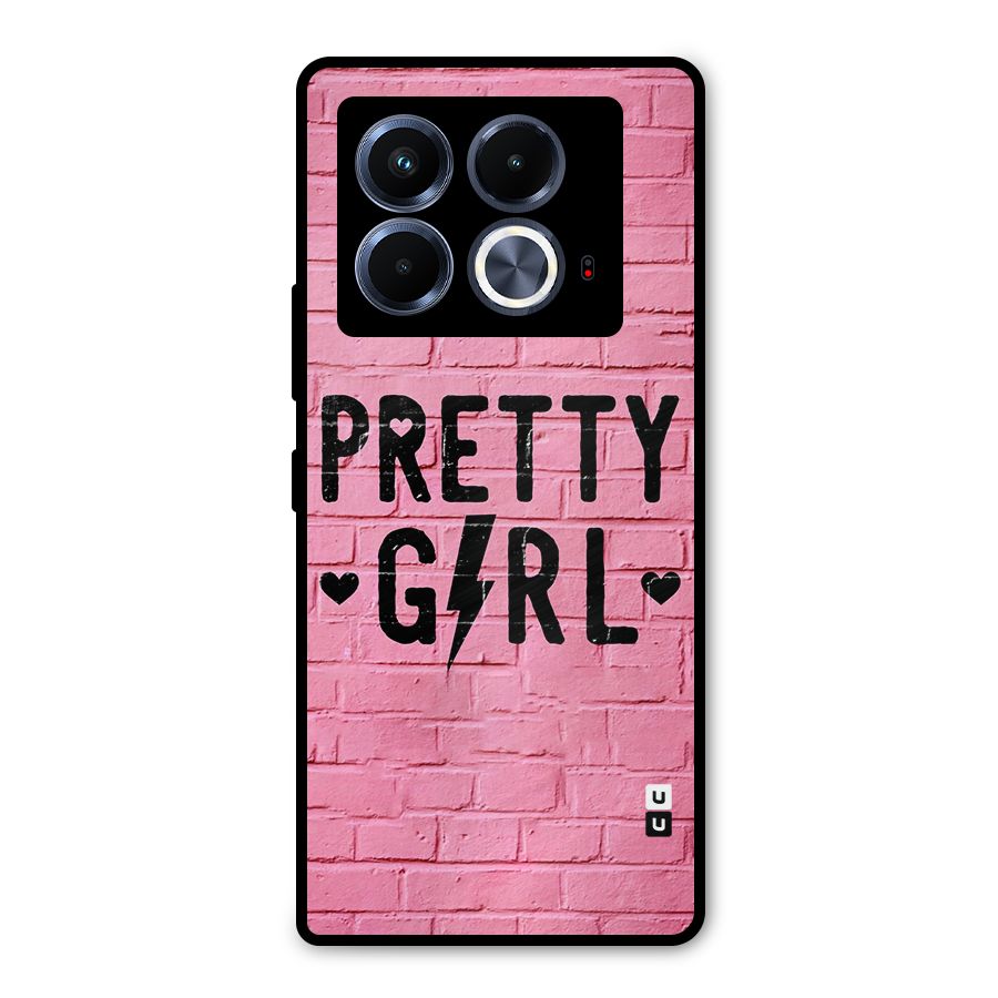 Pretty Girl Wall Metal Back Case for Infinix Note 40 5G