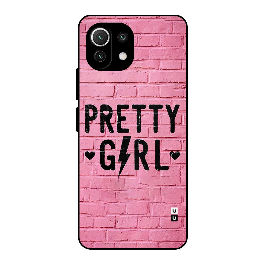 Pretty Girl Wall Metal Back Case for Mi 11 Lite NE 5G