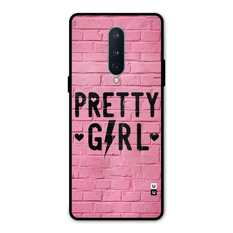 Pretty Girl Wall Metal Back Case for OnePlus 8