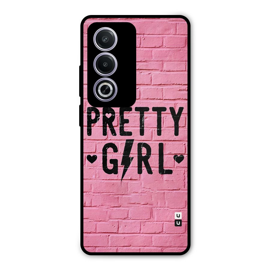 Pretty Girl Wall Metal Back Case for Oppo A3 Pro