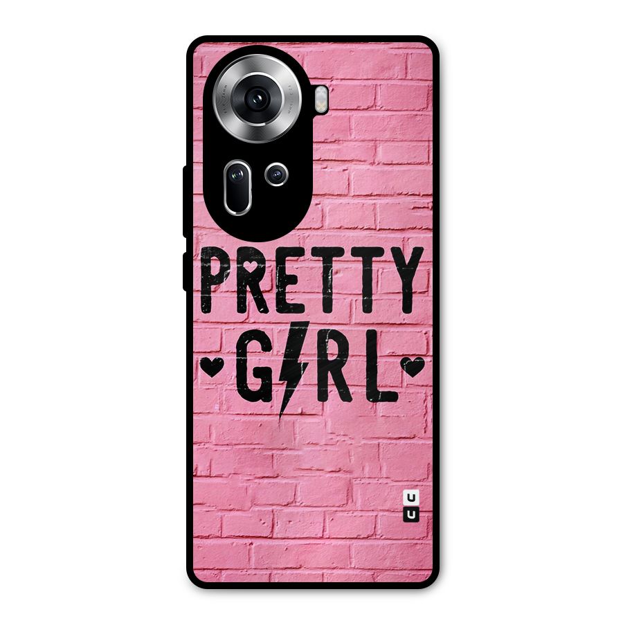 Pretty Girl Wall Metal Back Case for Oppo Reno11 5G