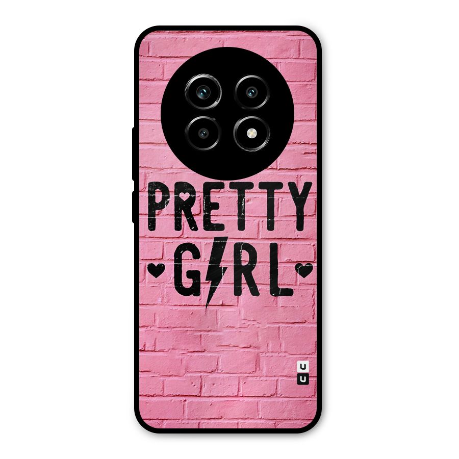 Pretty Girl Wall Metal Back Case for Realme 14 Pro Lite