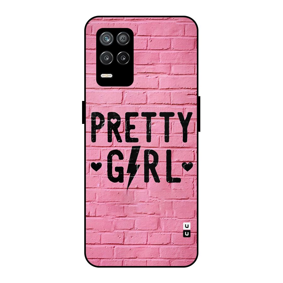 Pretty Girl Wall Metal Back Case for Realme 8 5G