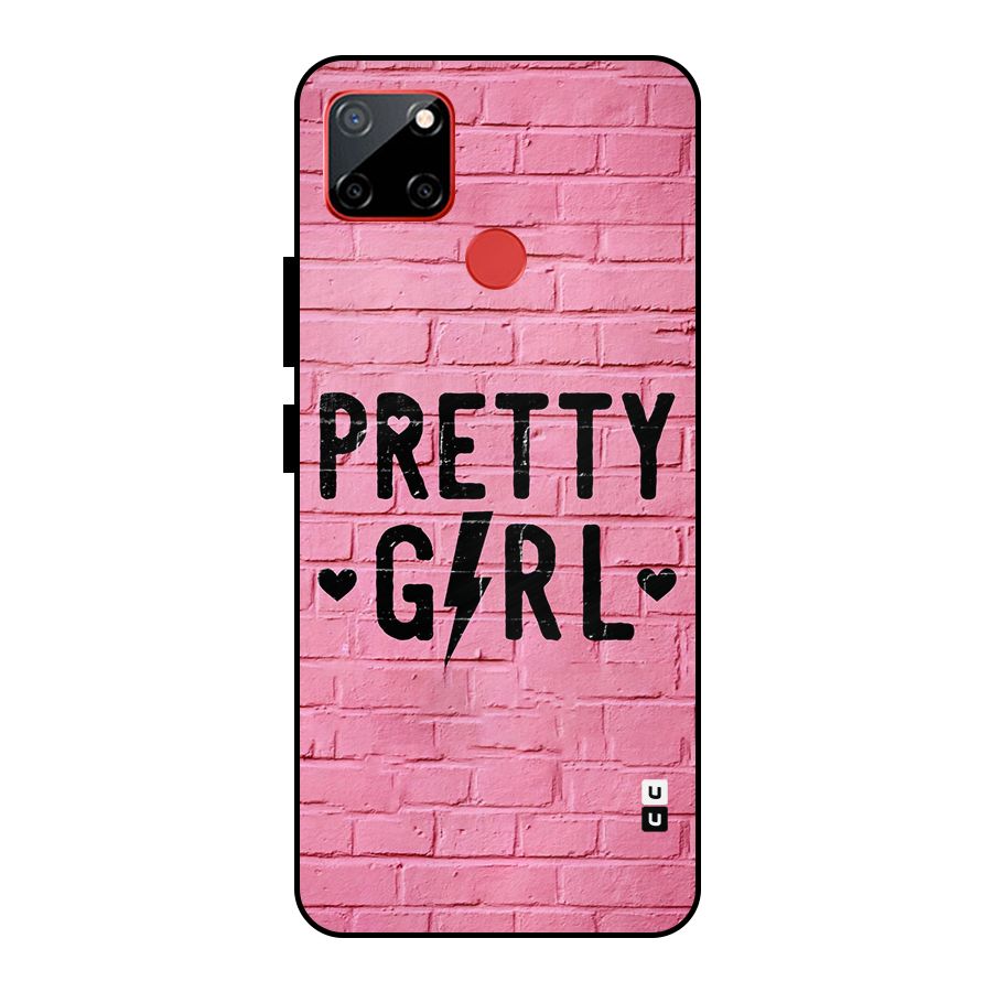 Pretty Girl Wall Metal Back Case for Realme C12