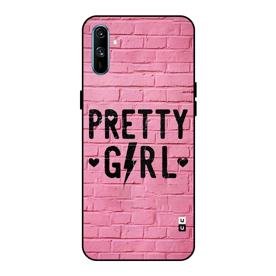 Pretty Girl Wall Metal Back Case for Realme C3