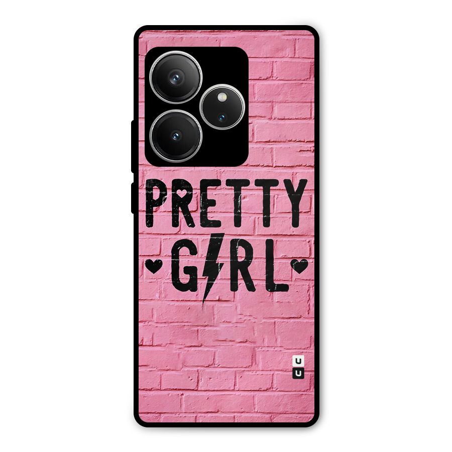 Pretty Girl Wall Metal Back Case for Realme GT 6
