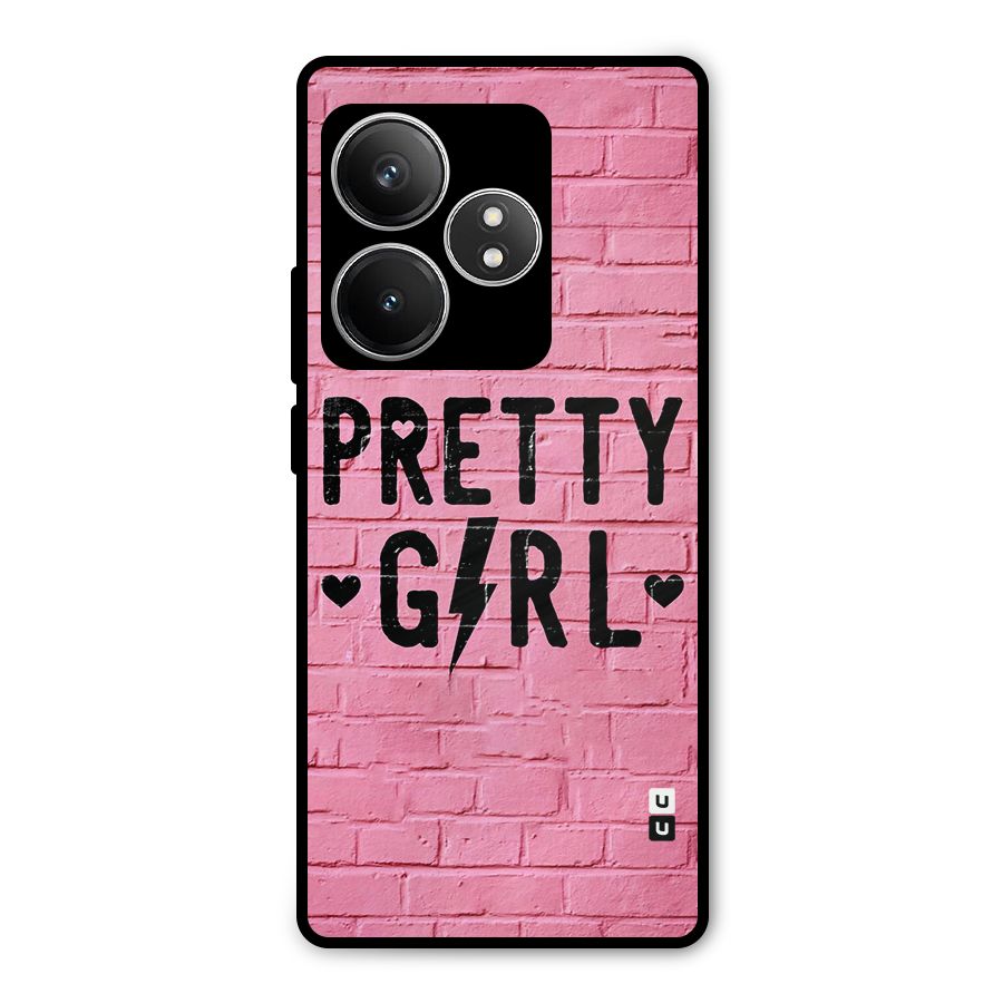 Pretty Girl Wall Metal Back Case for Realme GT 6T