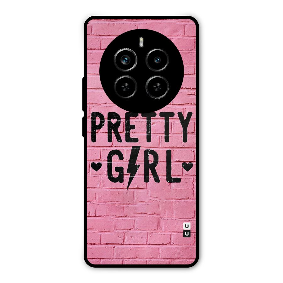 Pretty Girl Wall Metal Back Case for Realme P1 Pro