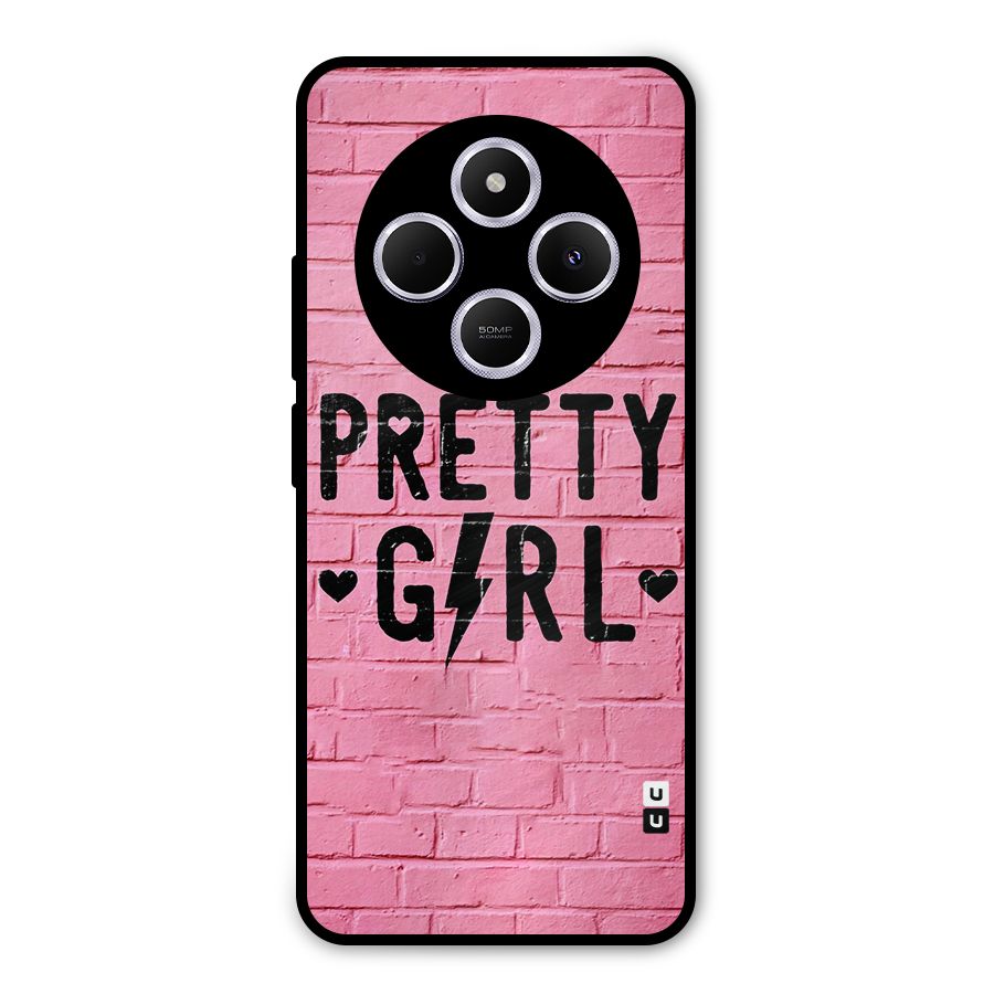 Pretty Girl Wall Metal Back Case for Redmi A4