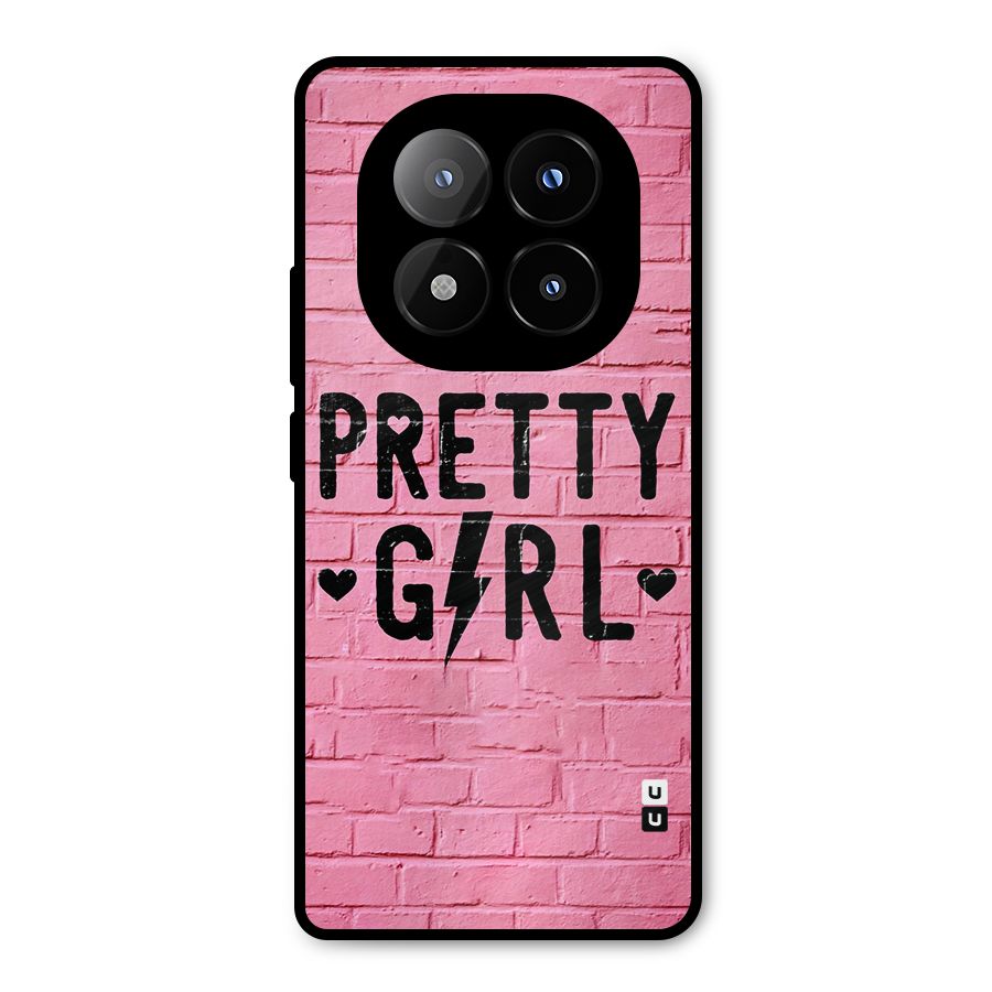 Pretty Girl Wall Metal Back Case for Redmi Note 14 Pro Plus 5G
