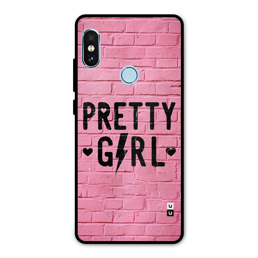 Pretty Girl Wall Metal Back Case for Redmi Note 5 Pro
