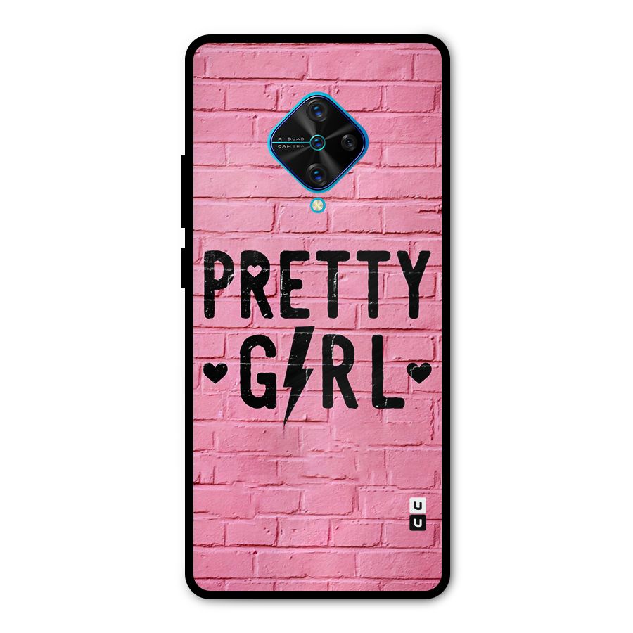 Pretty Girl Wall Metal Back Case for Vivo S1 Pro