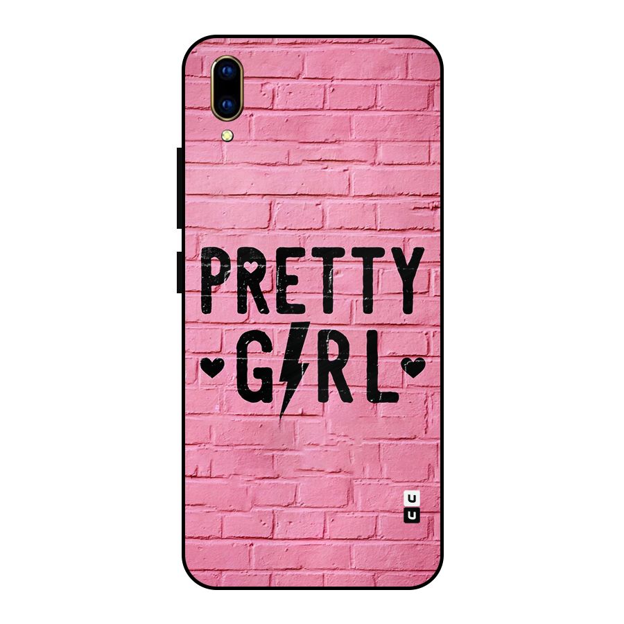 Pretty Girl Wall Metal Back Case for Vivo V11 Pro