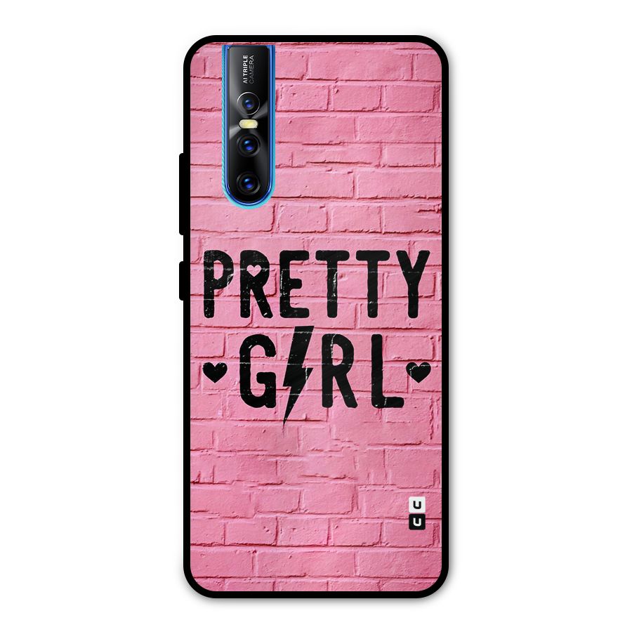 Pretty Girl Wall Metal Back Case for Vivo V15 Pro