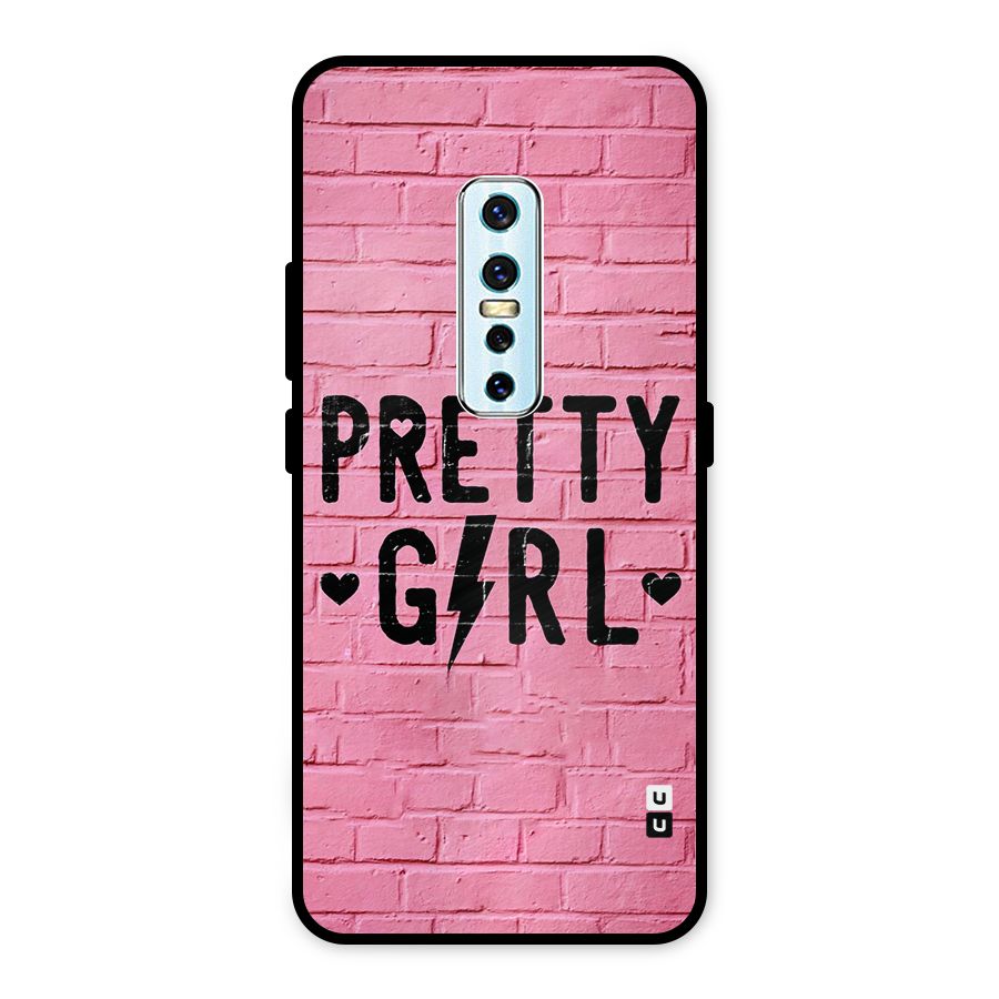 Pretty Girl Wall Metal Back Case for Vivo V17 Pro