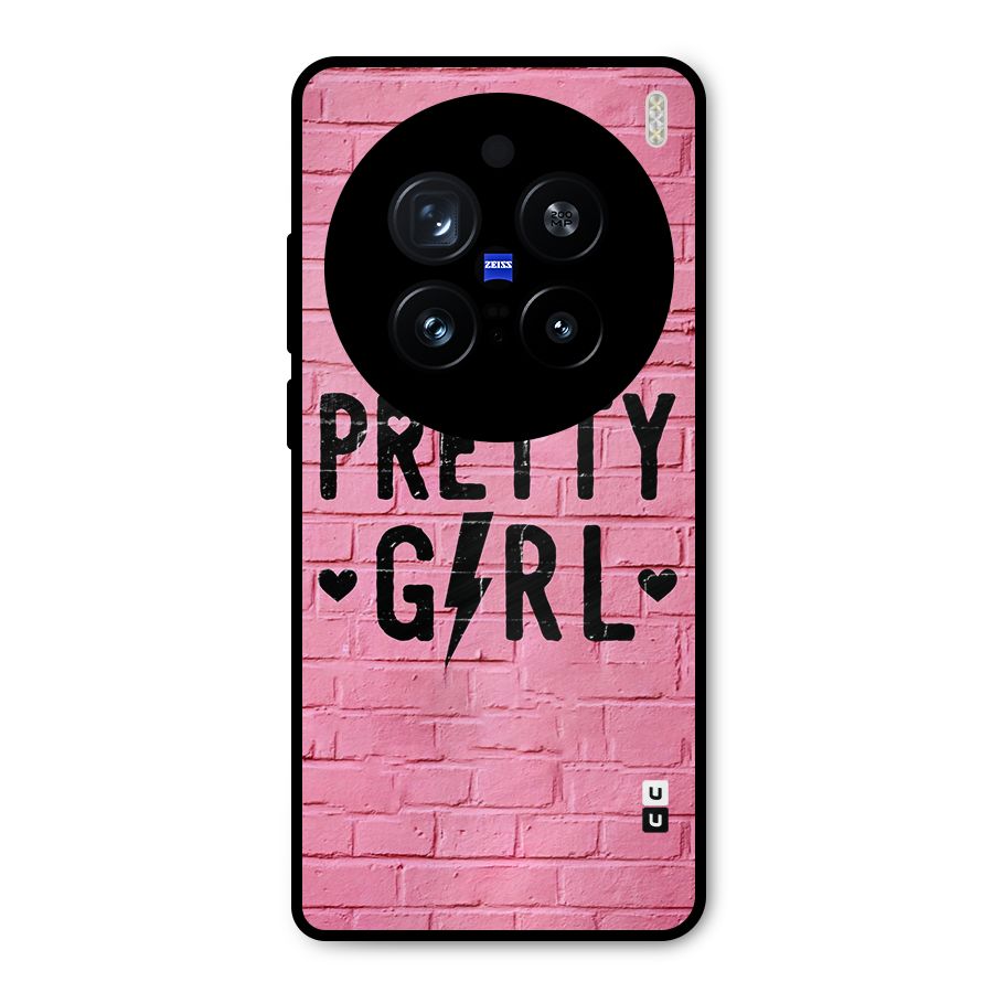 Pretty Girl Wall Metal Back Case for Vivo X200 Pro
