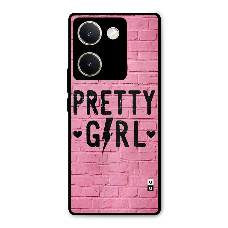 Pretty Girl Wall Metal Back Case for Vivo Y200 Pro