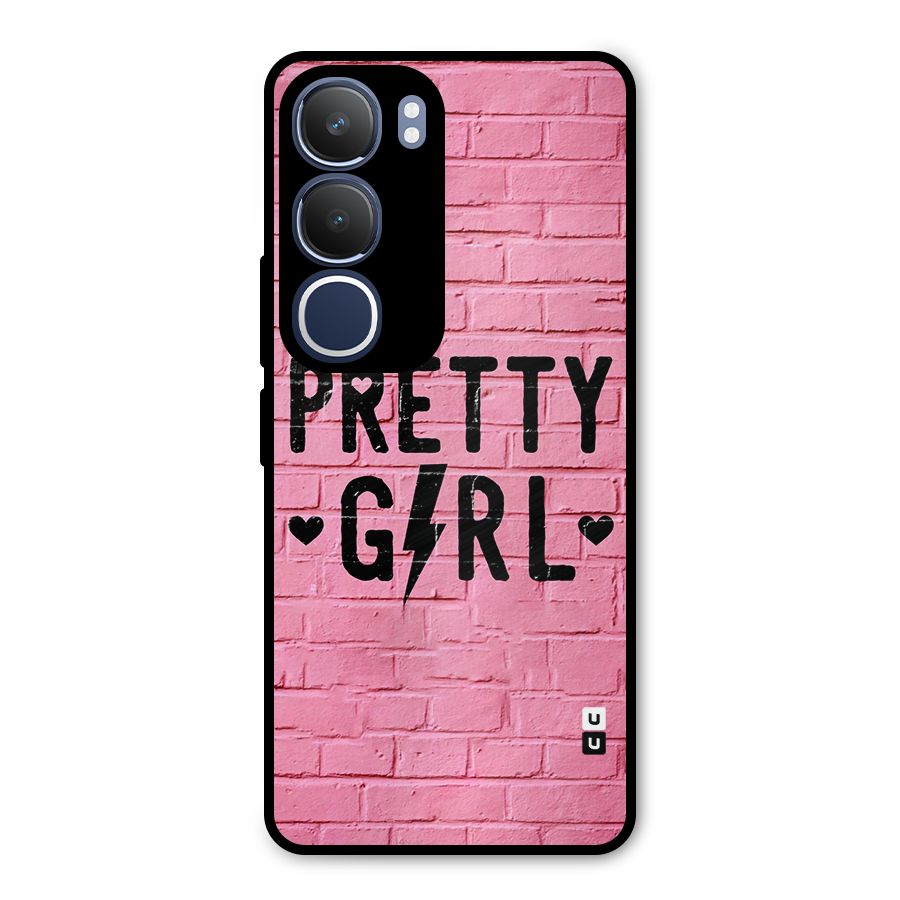 Pretty Girl Wall Metal Back Case for Vivo Y29