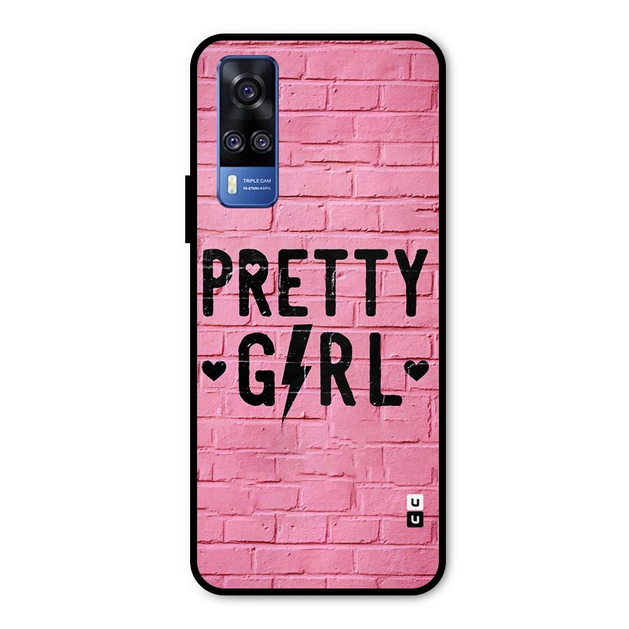 Pretty Girl Wall Metal Back Case for Vivo Y31