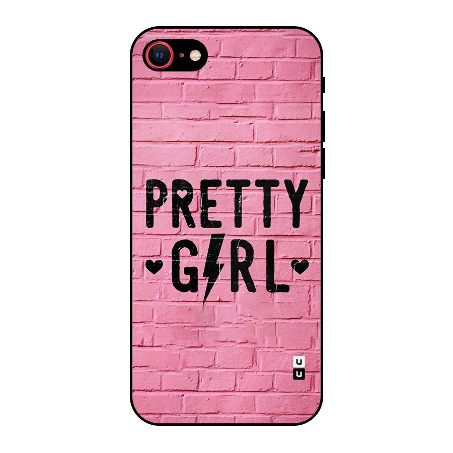 Pretty Girl Wall Metal Back Case for iPhone 7