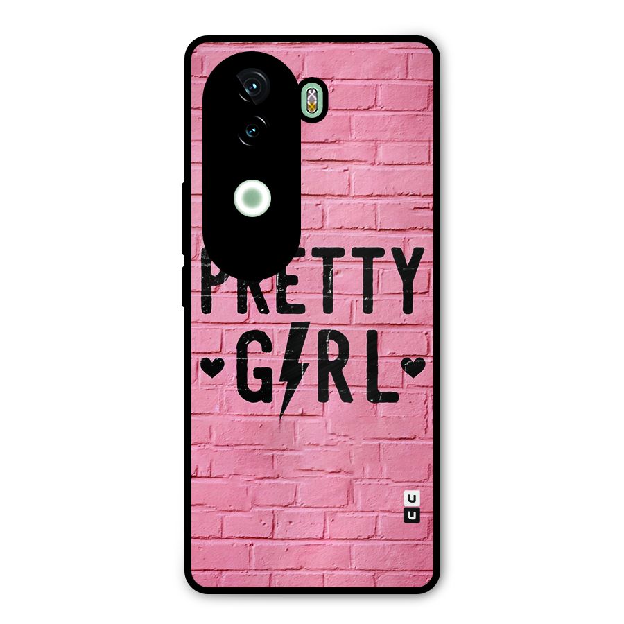 Pretty Girl Wall Metal Back Case for iQOO Z9s