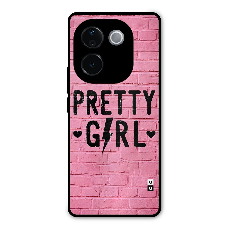 Pretty Girl Wall Metal Back Case for iQOO Z9s Pro