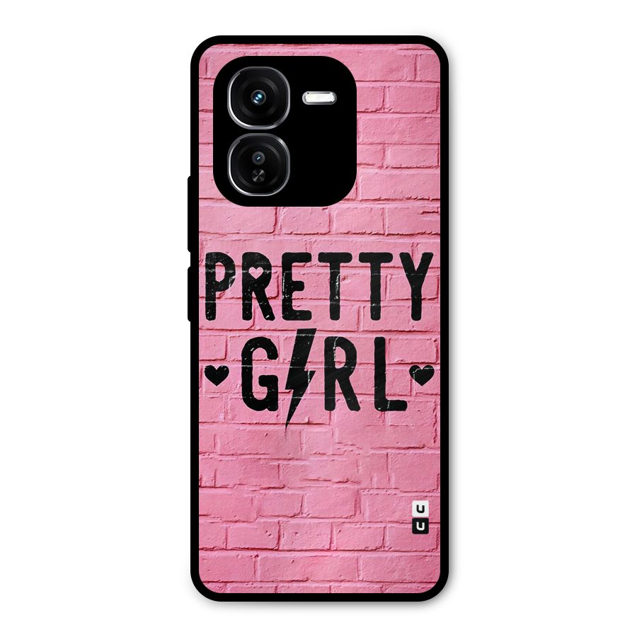 Pretty Girl Wall Metal Back Case for iQOO Z9x