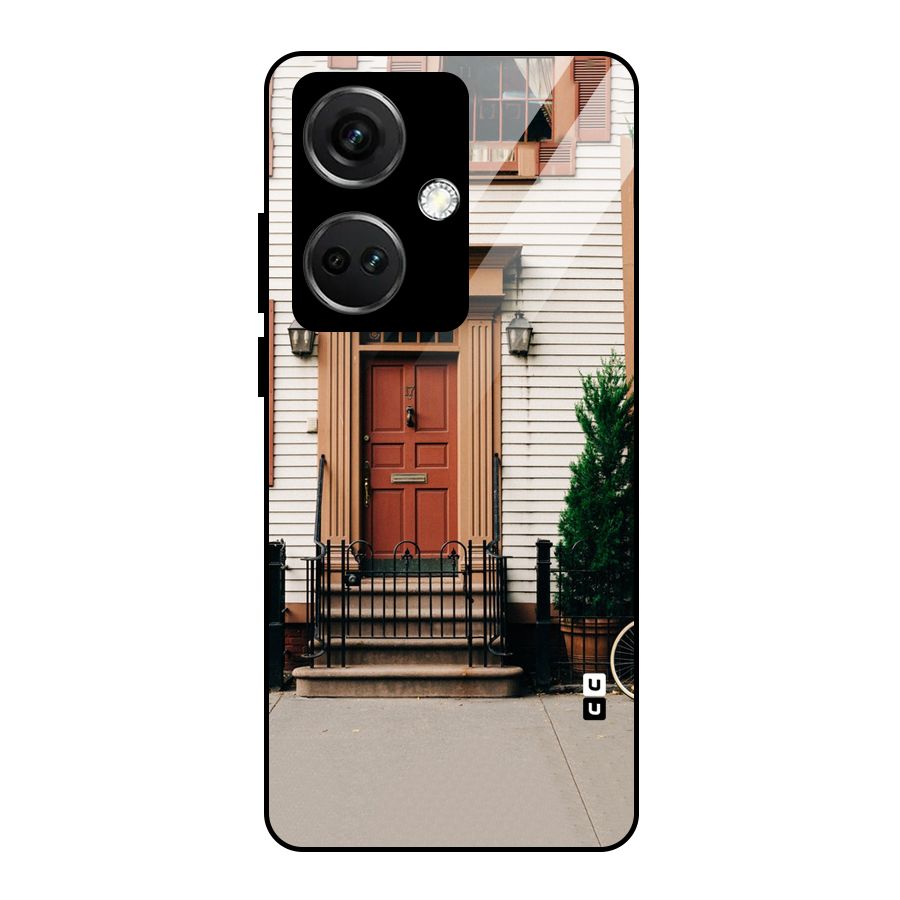 Pretty Orange Door Glass Back Case for OnePlus Nord CE 3 5G