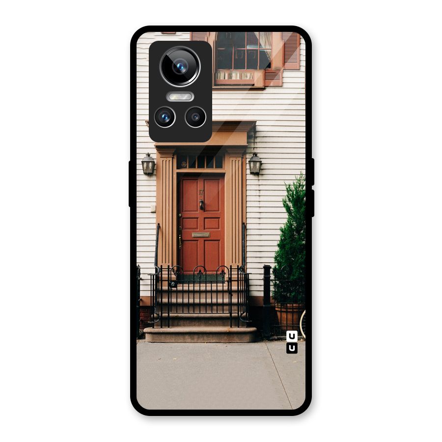 Pretty Orange Door Glass Back Case for Realme GT Neo 3