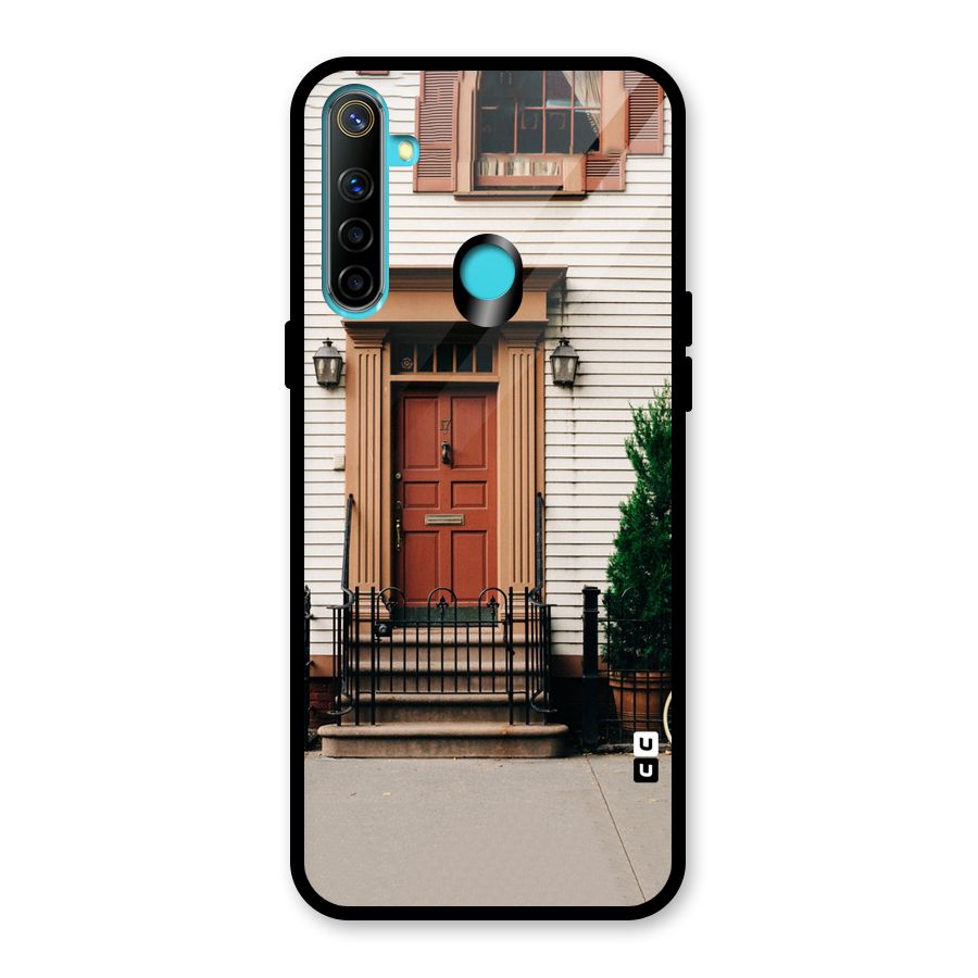 Pretty Orange Door Glass Back Case for Realme Narzo 10