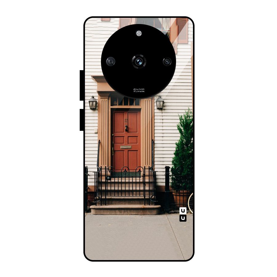 Pretty Orange Door Glass Back Case for Realme Narzo 60 5G