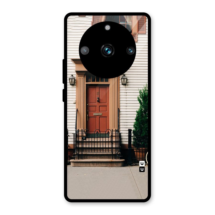 Pretty Orange Door Glass Back Case for Realme Narzo 60 Pro