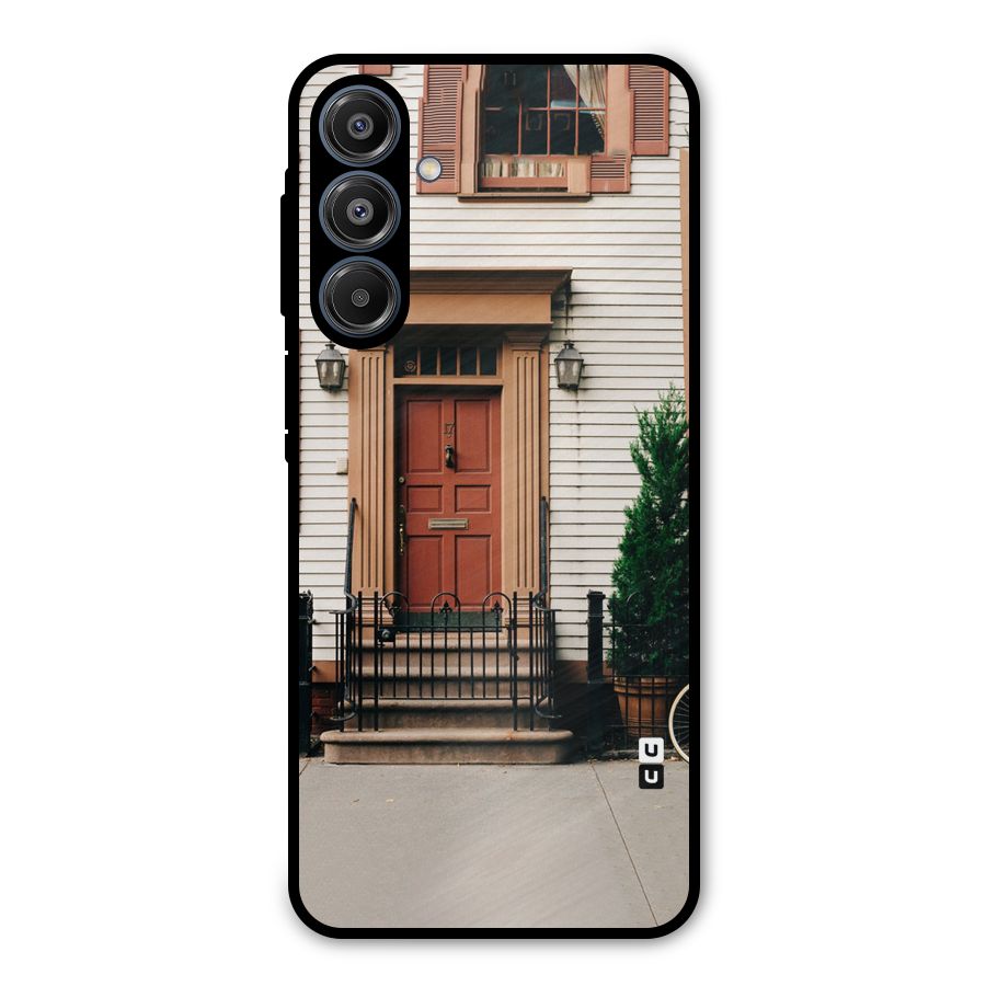 Pretty Orange Door Metal Back Case for Galaxy A16 5G