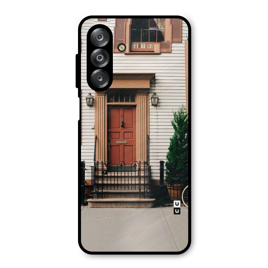 Pretty Orange Door Metal Back Case for Galaxy A26