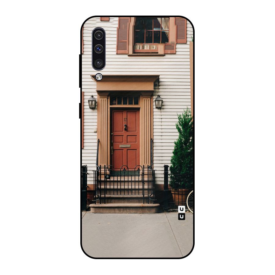 Pretty Orange Door Metal Back Case for Galaxy A30s
