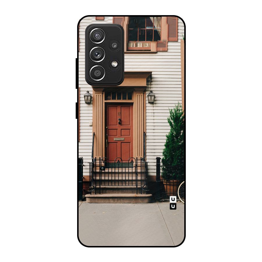 Pretty Orange Door Metal Back Case for Galaxy A52s 5G