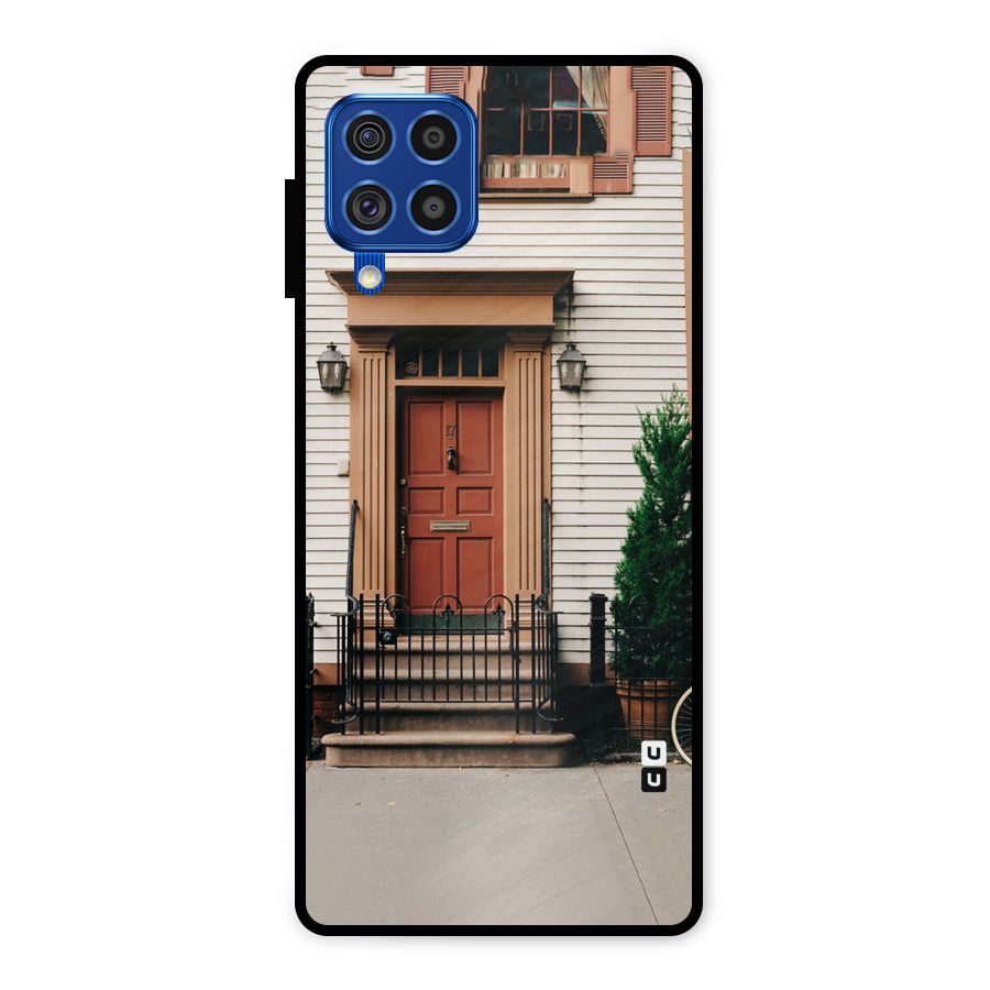 Pretty Orange Door Metal Back Case for Galaxy F62