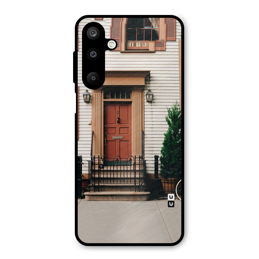 Pretty Orange Door Metal Back Case for Galaxy M16