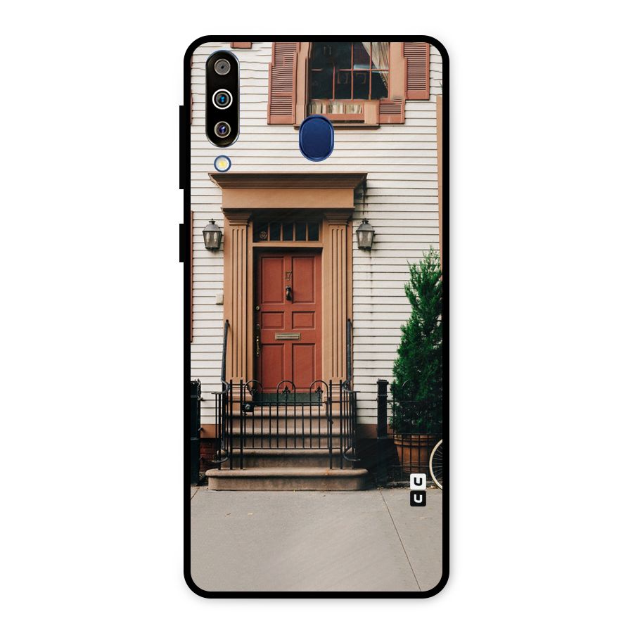 Pretty Orange Door Metal Back Case for Galaxy M30
