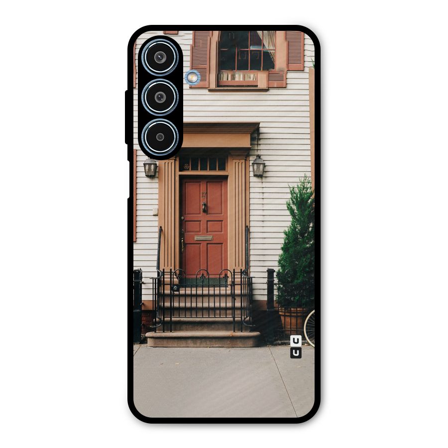 Pretty Orange Door Metal Back Case for Galaxy M35
