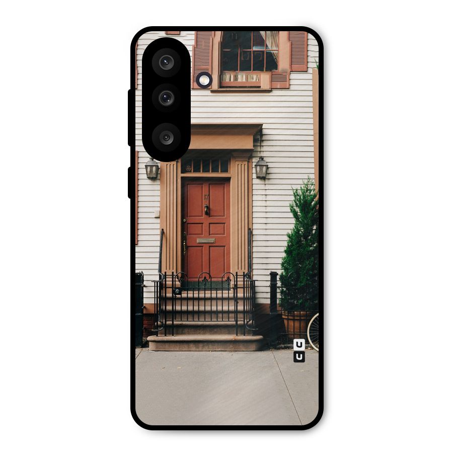 Pretty Orange Door Metal Back Case for Galaxy M56