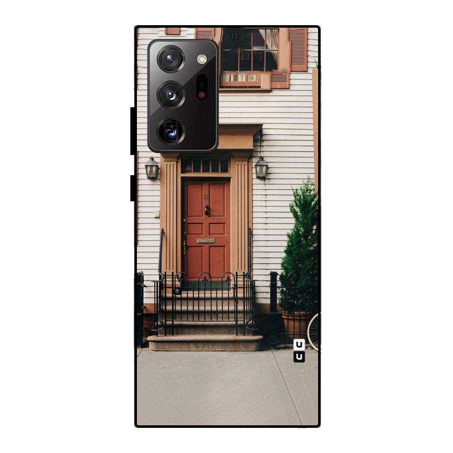 Pretty Orange Door Metal Back Case for Galaxy Note 20 Ultra