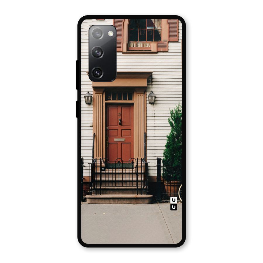Pretty Orange Door Metal Back Case for Galaxy S20 FE 5G