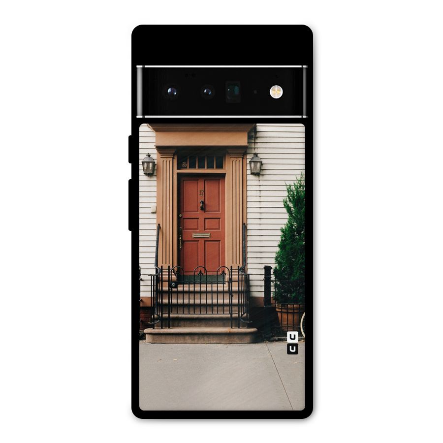 Pretty Orange Door Metal Back Case for Google Pixel 6 Pro