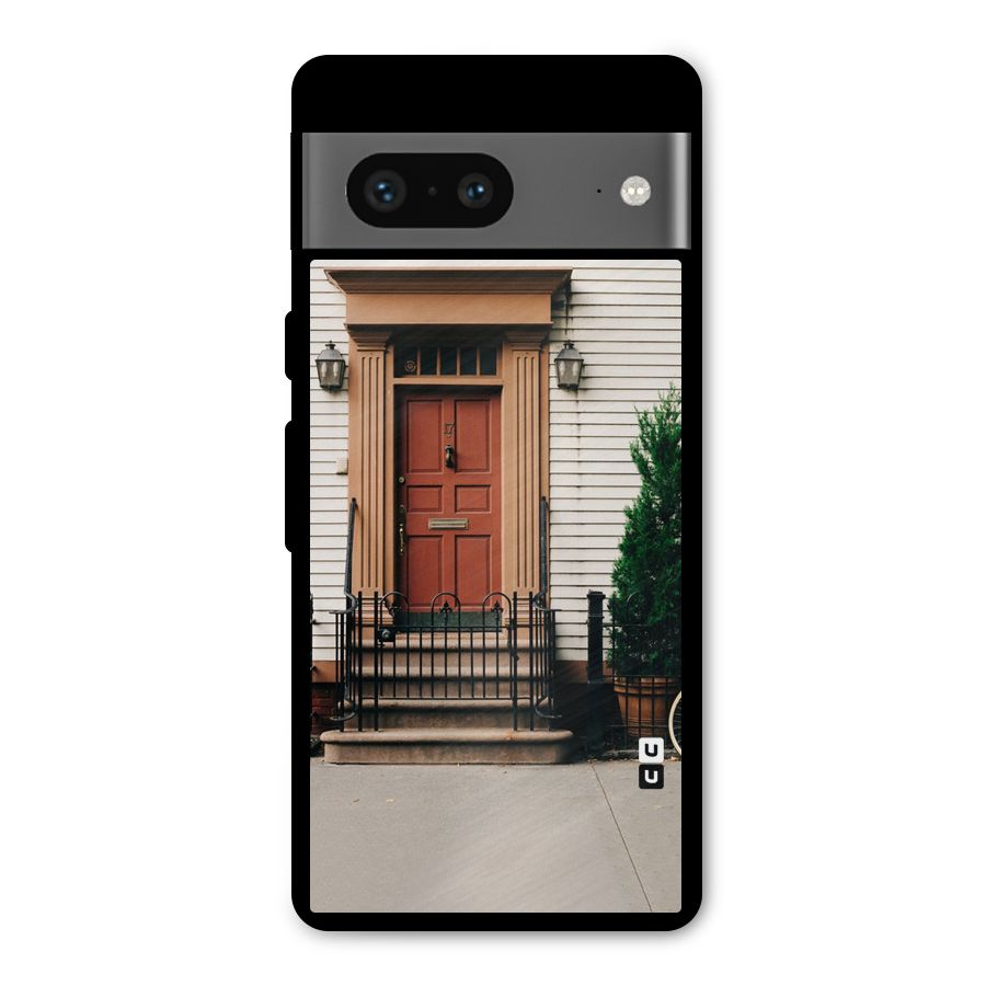 Pretty Orange Door Metal Back Case for Google Pixel 7