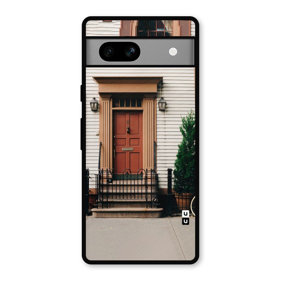 Pretty Orange Door Metal Back Case for Google Pixel 7a