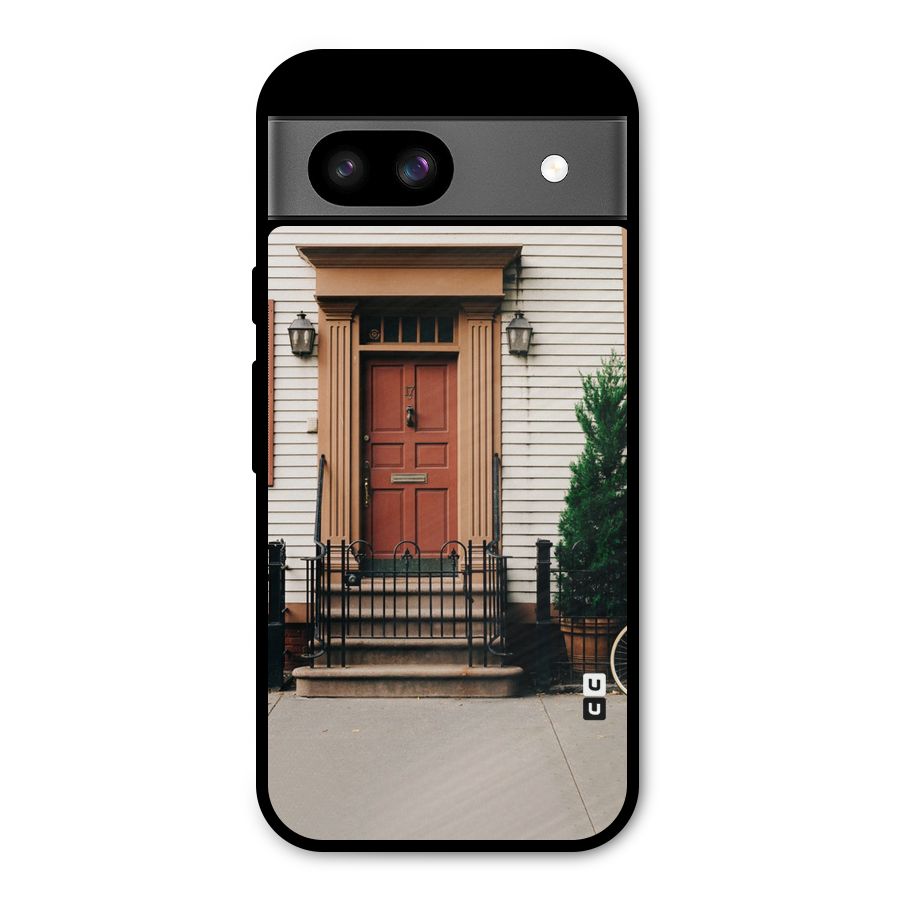 Pretty Orange Door Metal Back Case for Google Pixel 8a